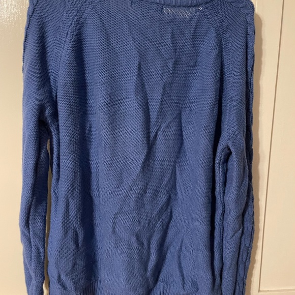 Forever 21 Blue Cable Knit Sweater - Picture 2 of 5